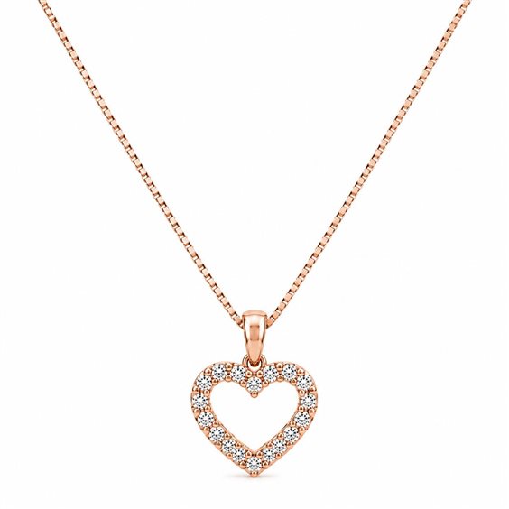 Collar Donna Oro Mujer in Oro Diamante 0.04 Ct LPF13625 - LPF13625